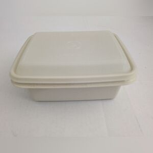 Vintage Tupperware ice cream container. Tight lid.
